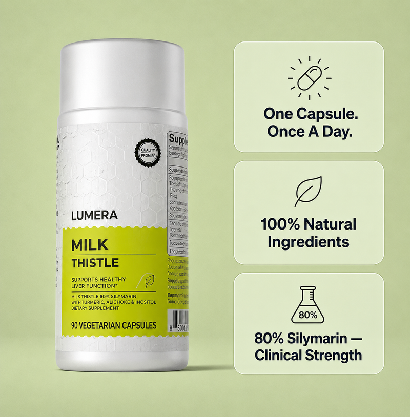 Milk Thistle — 80% Silymarin. The Dose That Actually Works.